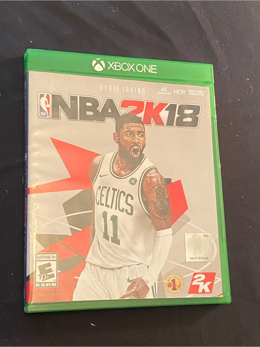 Xbox One NBA 2K18 Game - Green Case with Kyrie Irving Cover